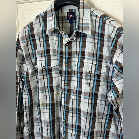 Panhandle Slim Men’s XL Pearl Snap Shirt - Picture 3 of 8